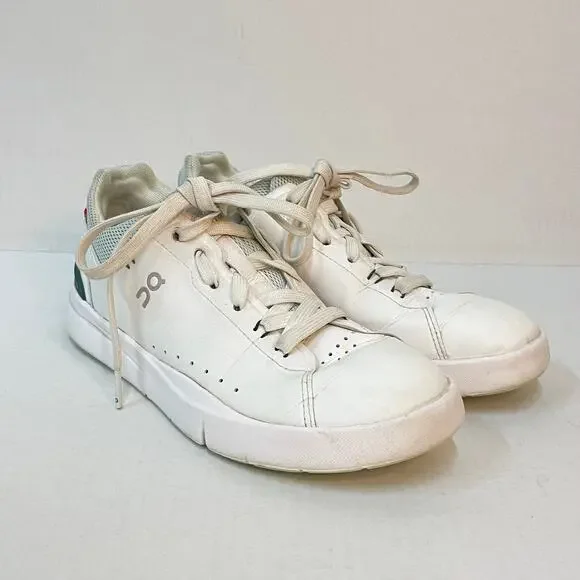 On Cloud Women's The Roger Advantage Size 7 White Faux Leather Cushioned Sneaker - Picture 10 of 10
